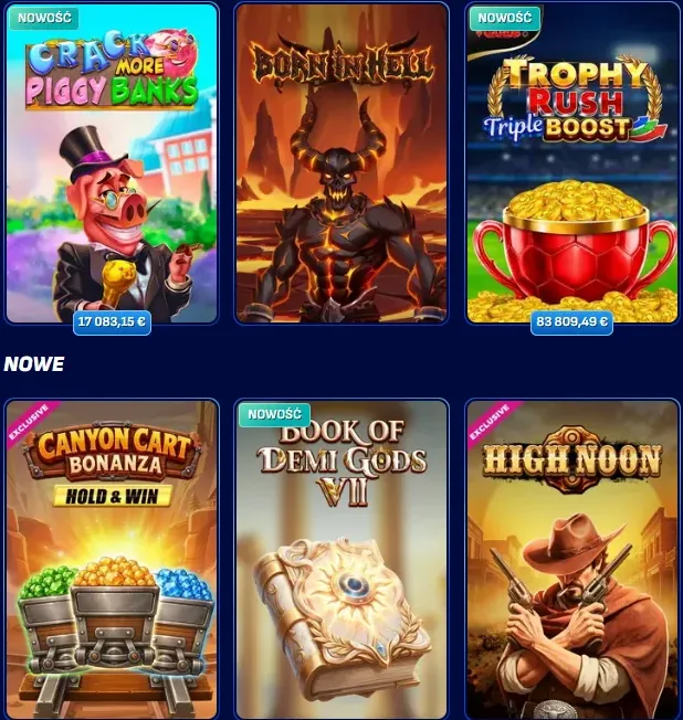 Gry w Wonaco Casino — Pełny Katalog Gier Online